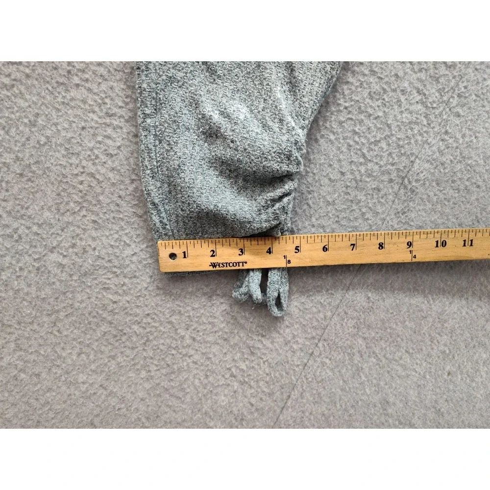SO Women Athletic Pant S Gray Elastic Waist Pull On Ankle Pockets Drawstring Leg
